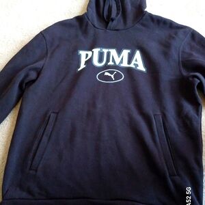 Mens Black Size L Black Hoodie